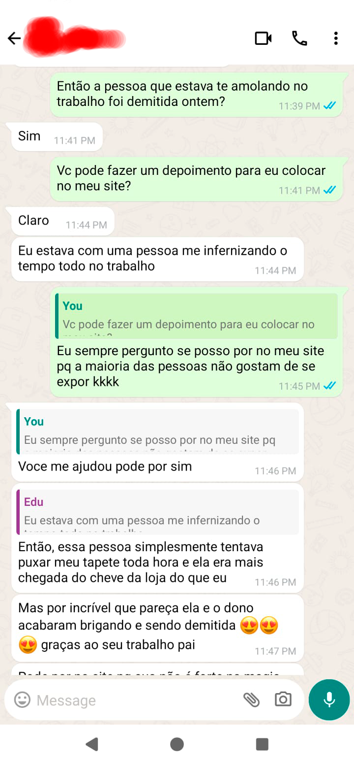 Depoimento de cliente 3